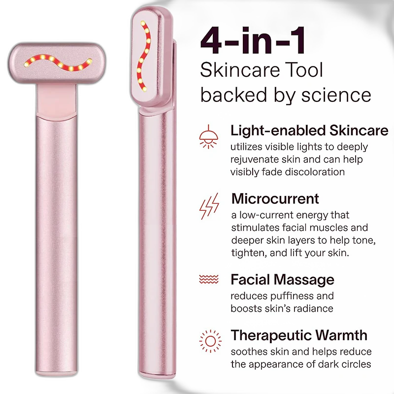 GlowWave — Red Light Therapy Facial Wand