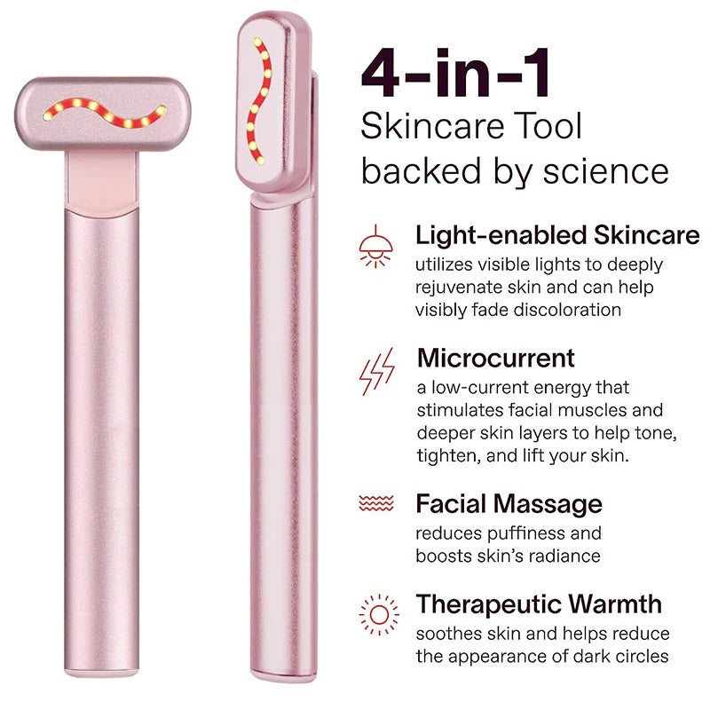 GlowWave — Red Light Therapy Facial Wand