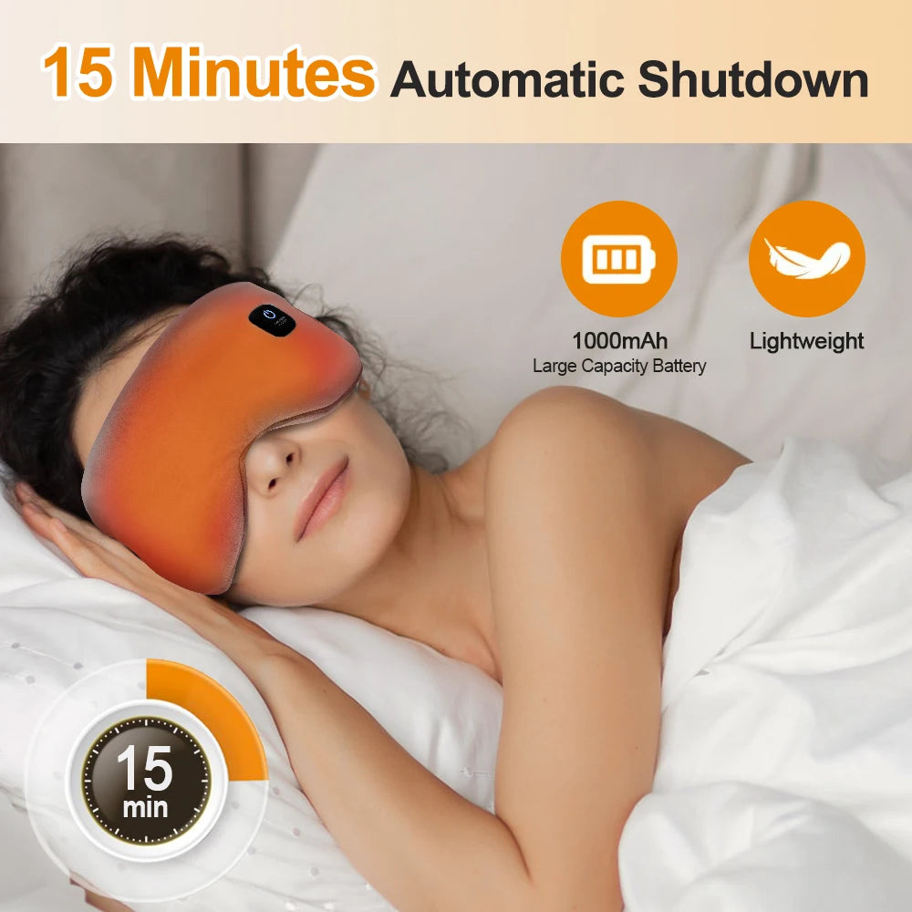 RestoreEyes Heated Eye Mask - Black side view