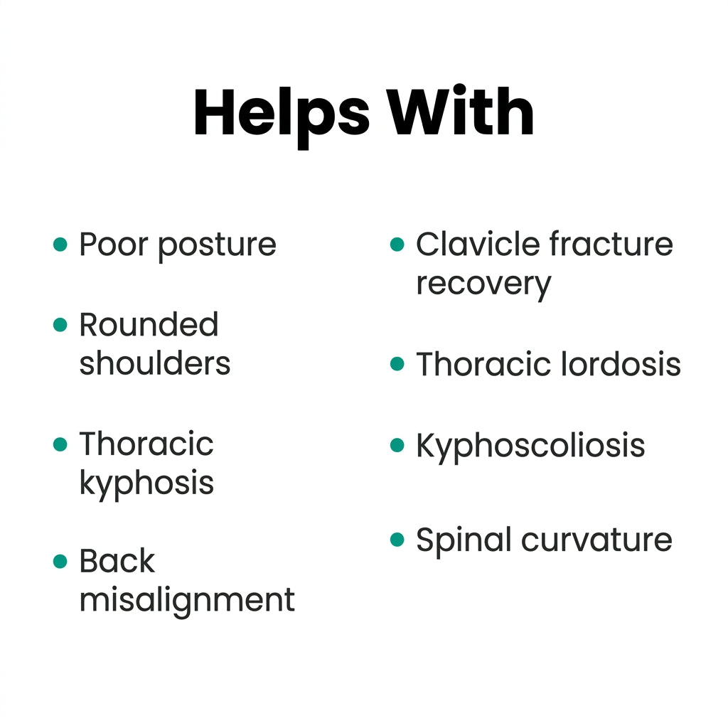 Posture Pro helps with poor posture rounded shoulders thoracic kyphosis and more