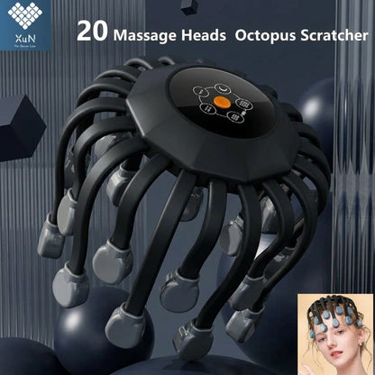 ScalpZen octopus head massager with 20 massage heads