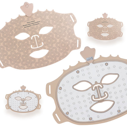 LumiMask Beige — flat and folded view
